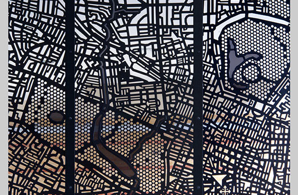 Artwork panel by Julian Stocks