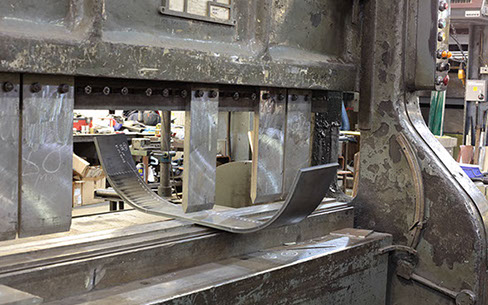 Shaping metal using our folding machine