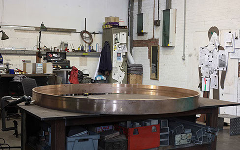 Rolled and welded bronze ring