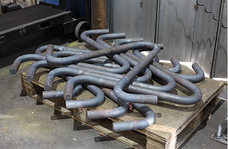 Formed mild steel round bar