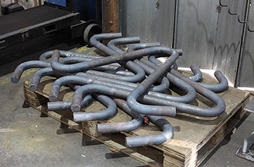 Formed mild steel round bar