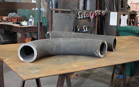 Induction bent/rolled tube