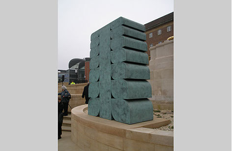 bronze memorial sculpture by Paul De Monchaux